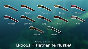 Netherite Muskets variants