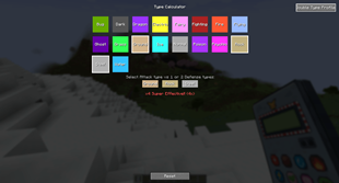 Type Calculator 2 mode with two types