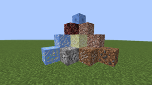 All blocks are in one of several variations