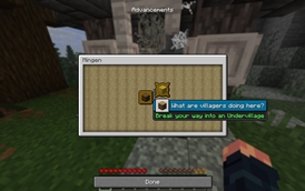 Advancements Window