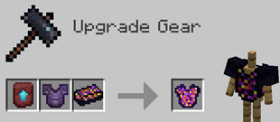 Netherite to Despairityte Upgrade Example