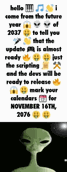 Update date