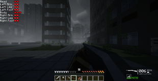 Walking in a city with shaders