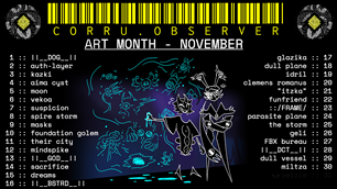 corru.observer Art Month Chalender