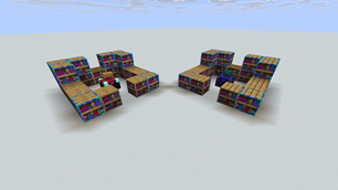 The new Enchanting Table and Bookshelves