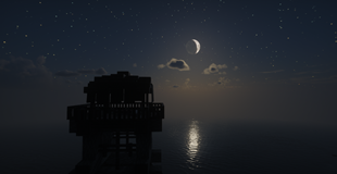 An Abandoned Outpost during a Peaceful Night
