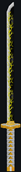 Retextured and remodeled Zenitsu's sword