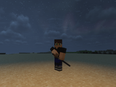 Screenshot with sheathed sword grabbed