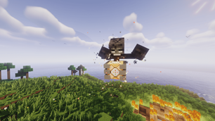 Cinematic shot from Cracker's Wither Storm Performance.