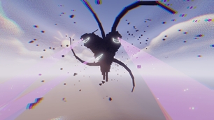 Cinematic shot from Cracker's Wither Storm Performance.