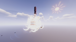 Cinematic shot from Lucky Block Challenge OneBlock