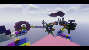 Cinematic shot from Lucky Block Challenge Race