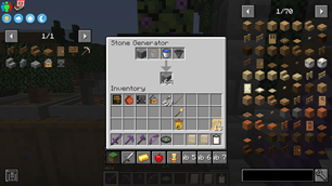 passive stone generator that can output to a BARREL placed underneath