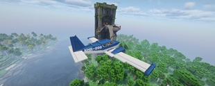 Flying by Doe Tower
