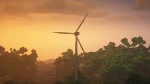 A wind turbine