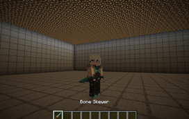 Bone Skewer in hand