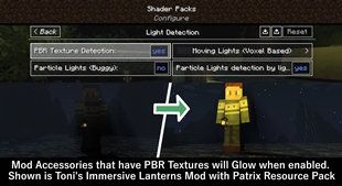 Modded Accesories Support with PBR Textures
