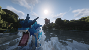 taking a swim