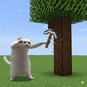 Car mining a tree! wow!