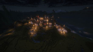 Nighttime Village Life