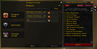 Mythic Keystone Screen!