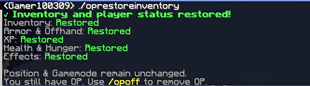 Op Restore Inventory Command Message