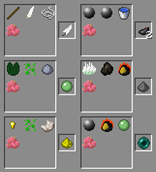 Crafting recipes