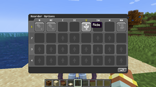 Reorder Options Menu