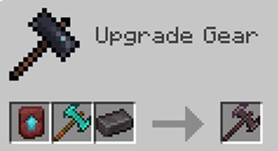 Netherite Battle Axe Recipe