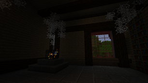 Inside the mansion.
