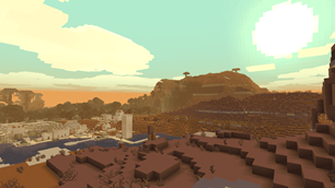 Desert Village next to Badlands