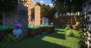 Glowstone portal with cute little guys