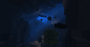 Deep Sea Mobs in a cave