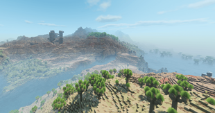 Bandit towers overlooking the mesa.