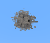 Ghast falling as it becomes dehydrated