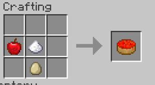 Crafting recipe example