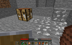 Photo with salt ore