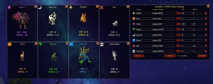 Menu and foes