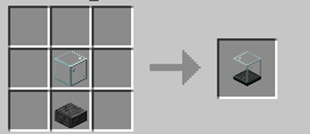 glass/polished deepslate slab