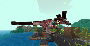 A Ceratosaurus travels away from its home.