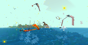 A flurry of raptor talons and pterosaur wings.