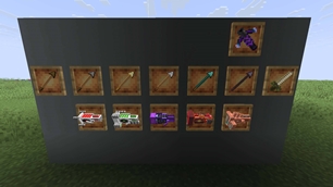 Obtainable Weapons In The Mod