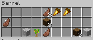 Barrel loot example in camp of salt miner