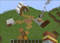 Camp of salt miner