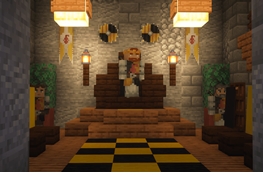 king on his throne