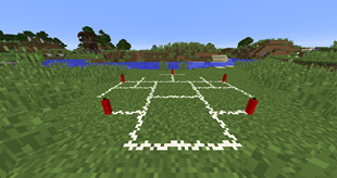 Summoning circle with placed candles