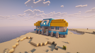 Cerulean gym on a beach