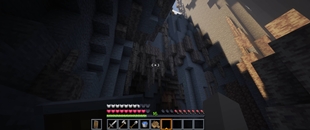 In dripstone cave