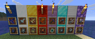Weapons/Tools with abilities and their templates