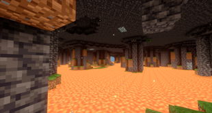 Lava lake greenery